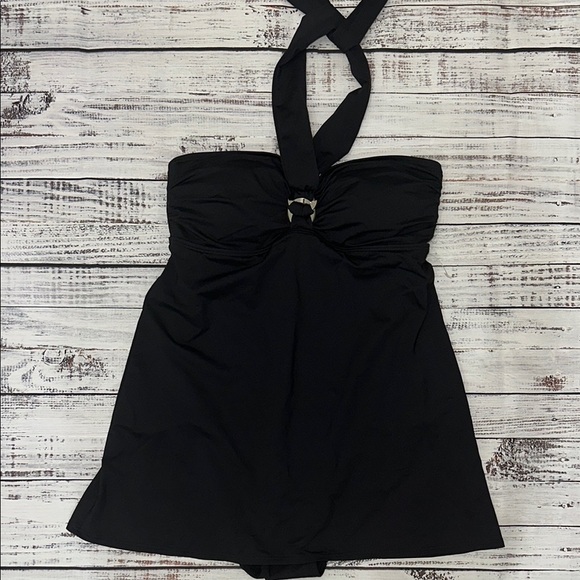 Michael Kors Black One Piece Swimsuit Sz. 8 - Picture 1 of 8
